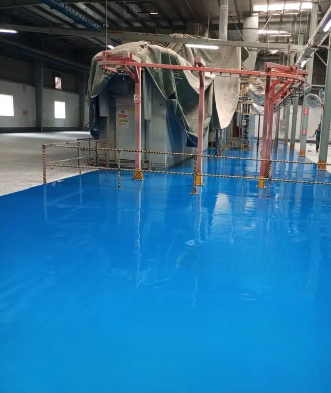 Anti-slip PU flooring